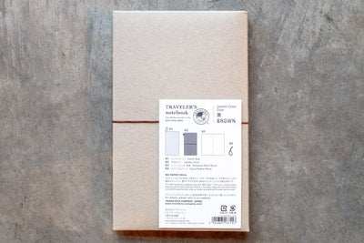 Traveler's Notebook Starter Set, Regular Size, Brown - St. Louis Art Supply