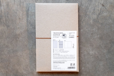 Traveler's Notebook Starter Set, Regular Size, Camel - St. Louis Art Supply