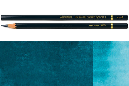 Uni Watercolor Pencils, #855 Night Green