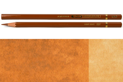 Uni Watercolor Pencils, #887 Burnt Ochre