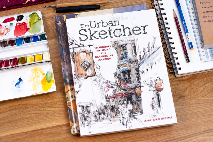 Tower of Sketching Books - Urban Sketchers