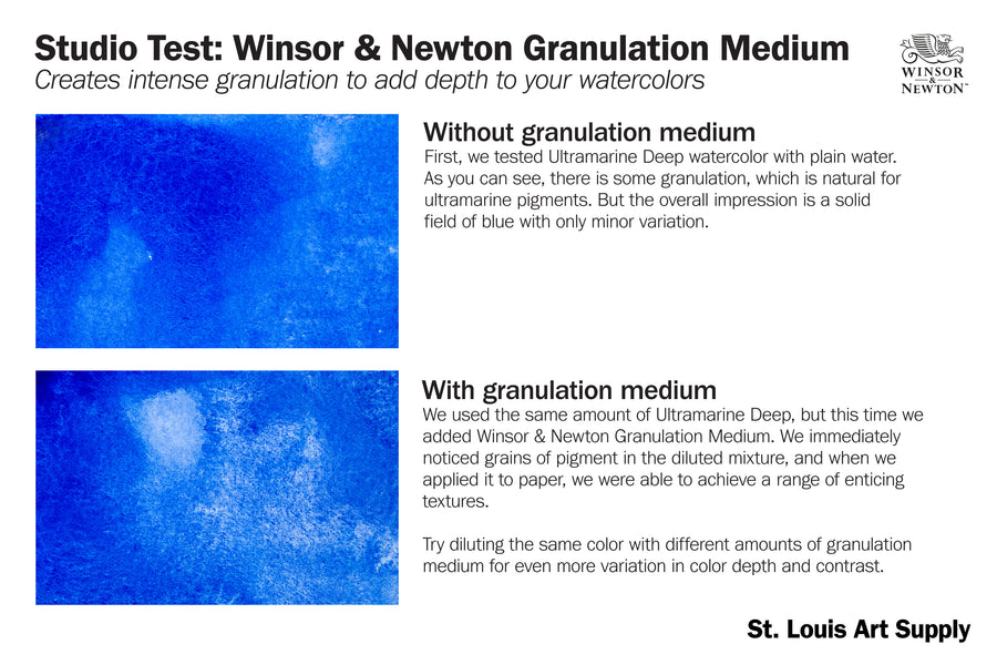 Winsor & Newton - Watercolor Granulation Medium, 75 mL - St. Louis Art Supply